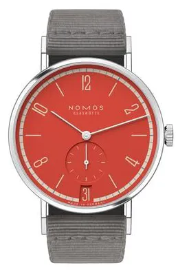 NOMOS Tangente 179.S14 37.5mm Stainless steel Red