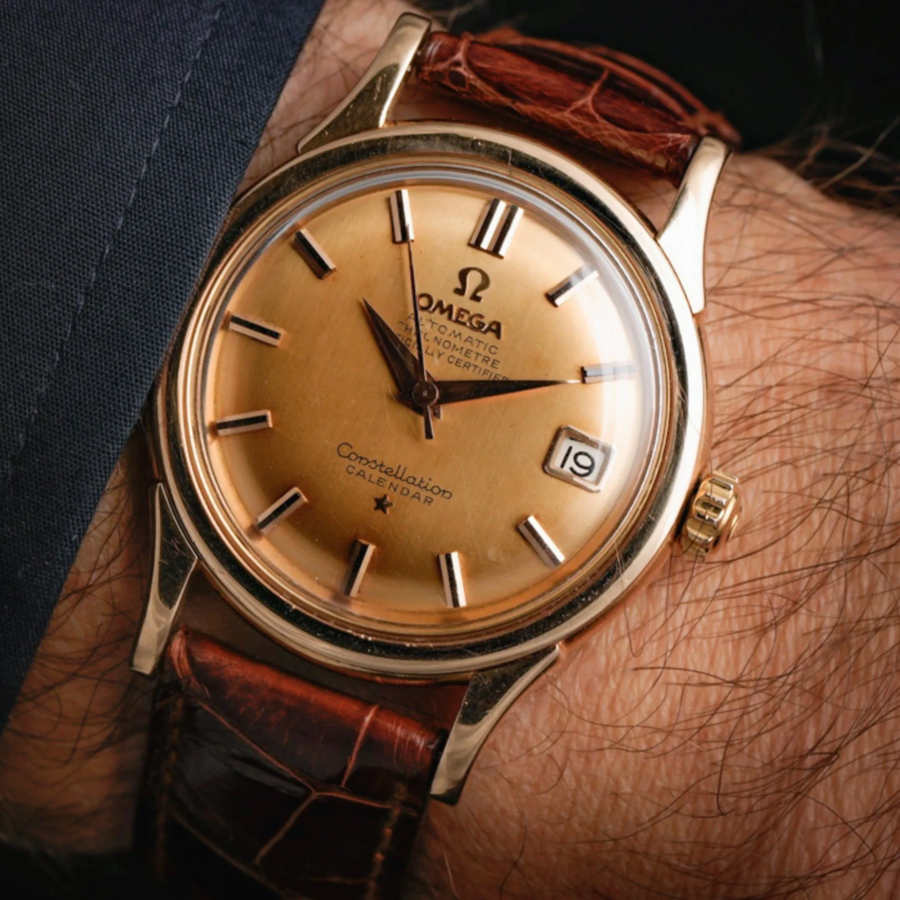 Omega Constellation 2943-1-SC 35mm Rose gold or