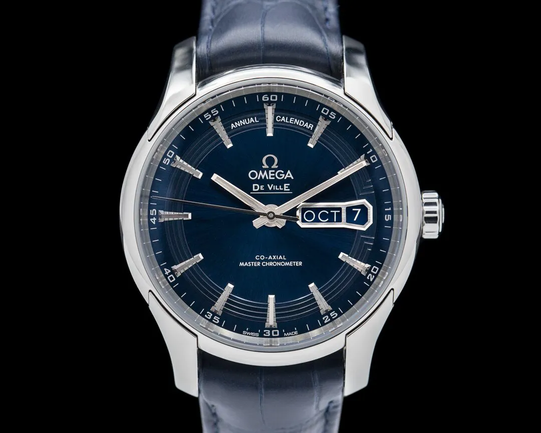 Omega De Ville Hour Vision 433.33.41.22.03.001 41mm Stainless steel Blue