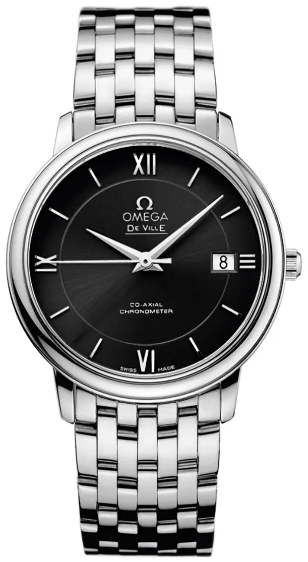 Omega De Ville Prestige 424.10.37.20.01.001 37mm Stainless steel Black