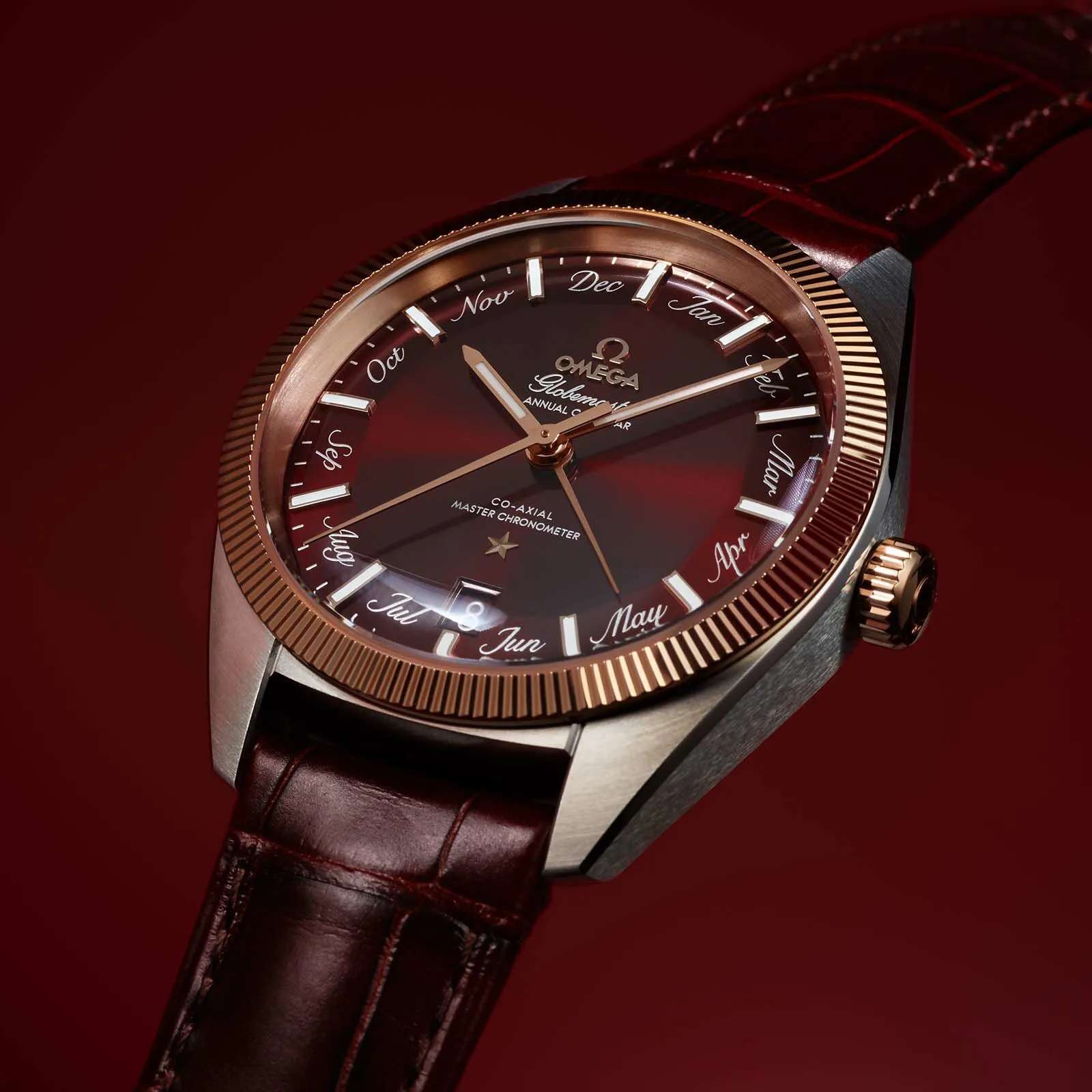 Omega Globemaster 130.23.41.22.11.001 41mm Stainless steel Red 1