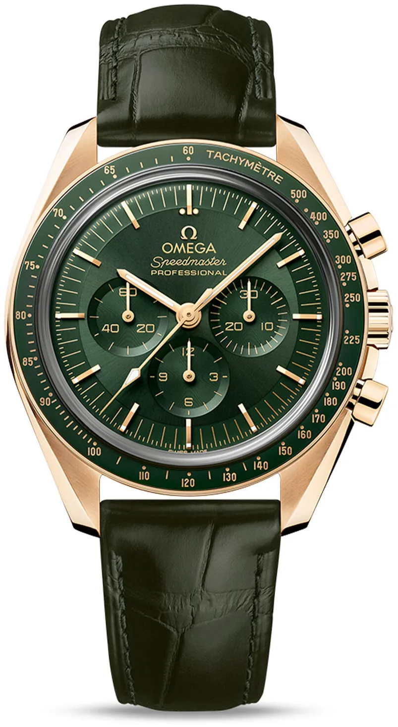 Omega Speedmaster Moonwatch 310.63.42.50.10.001 42mm Rose gold Green