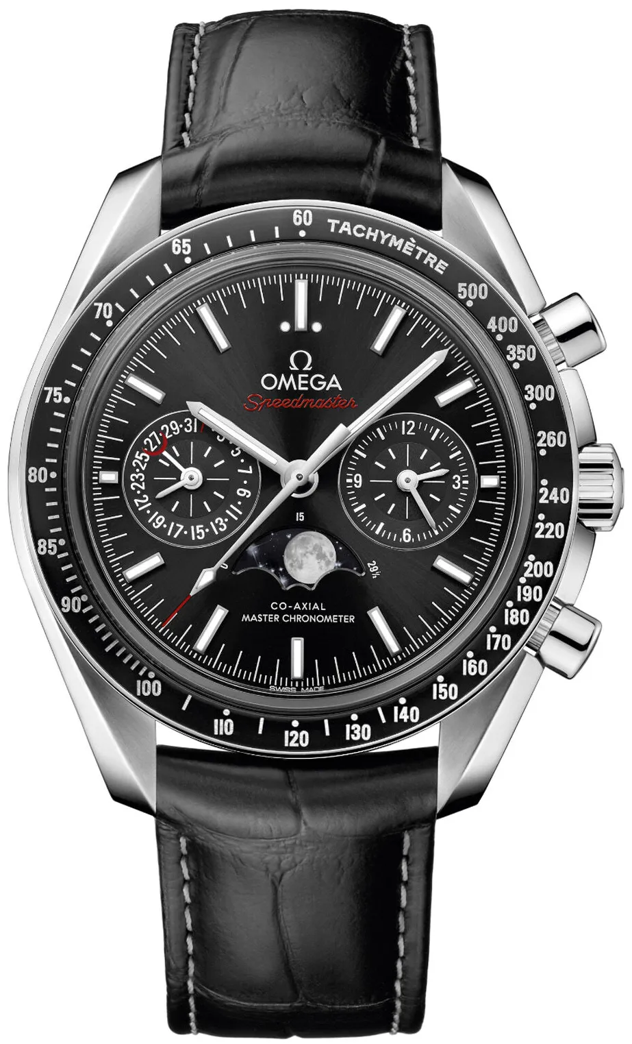 Omega Speedmaster Professional Moonwatch Moonphase 304.33.44.52.01.001 44.5mm Stainless steel Black