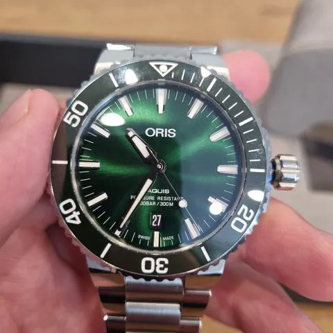 Oris Aquis Date 01 733 7730 4157-07 5 24 10EB 435mm Stainless steel Green 7