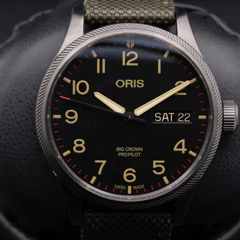 Oris Big Crown ProPilot Day Date 01 752 7698 4274 45mm Stainless steel Black