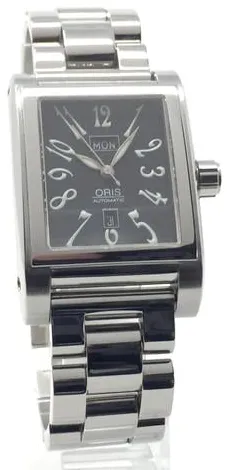 Oris Miles Rectangular 7525 44mm Stainless steel Black 3