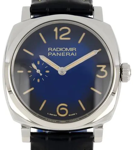 Panerai Luminor Base PAM 01144 42mm Stainless steel Blue