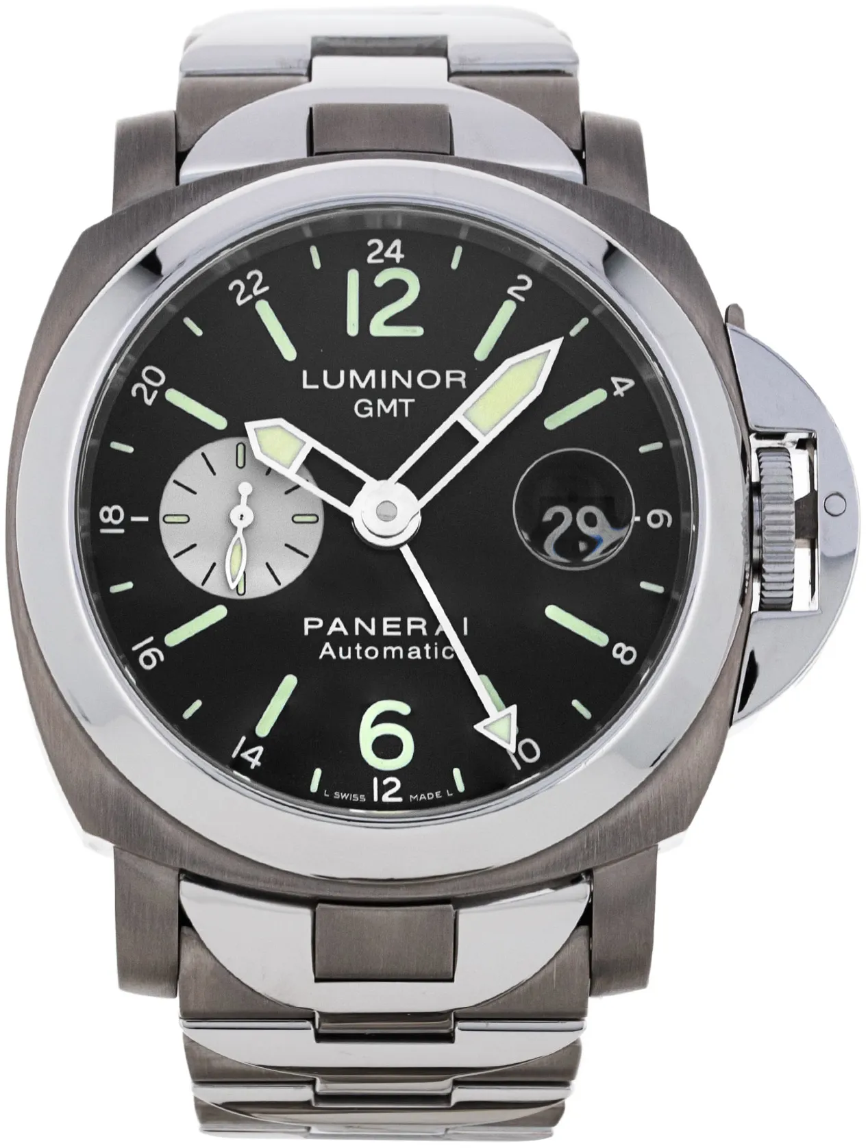 Panerai Luminor GMT Automatic PAM 00161 44mm Stainless steel Black