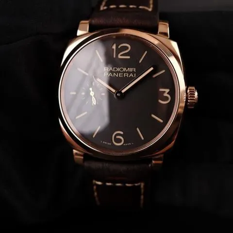 Panerai Radiomir 1940 PAM 00513 42mm Rose gold Brown