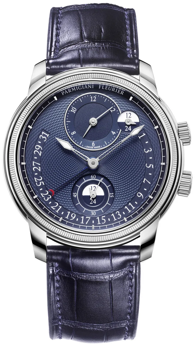 Parmigiani Fleurier Toric pfc901-1020001-300182 43mm White gold Blue