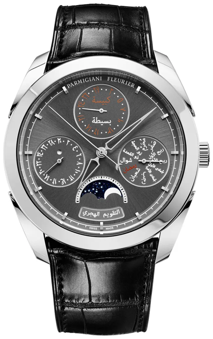 Parmigiani Fleurier Tonda Hijri PFH980-2020001-HA1481 44.5mm Platinum Silver