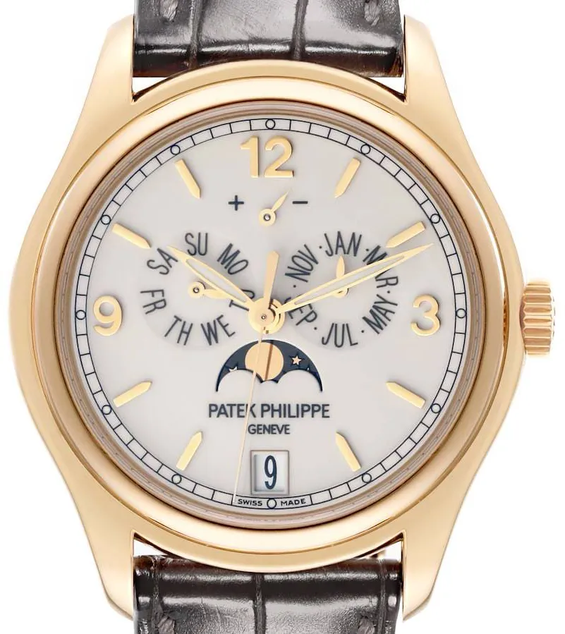 Patek Philippe Annual Calendar 5146J-001 39mm Yellow gold Beige