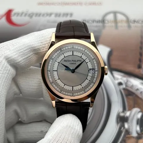 Patek Philippe Calatrava 5296R-001 38mm Rose gold Silver