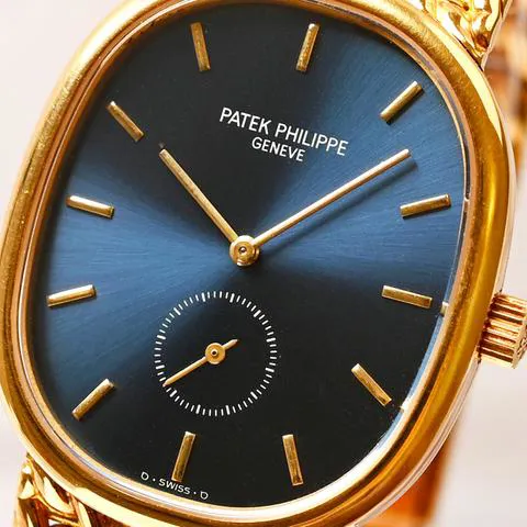 Patek Philippe Golden Ellipse 3978J 33.5mm Yellow gold Blue 1