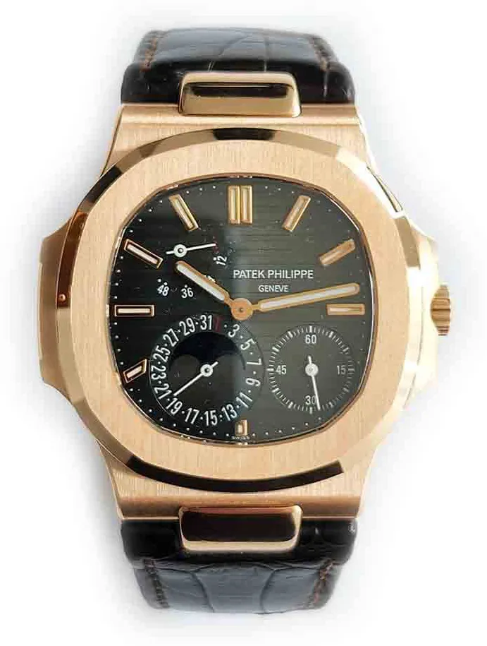 Patek Philippe Nautilus 5712R-001 40mm Rose gold Black and Brown