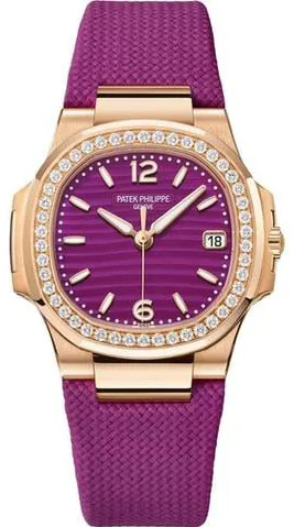 Patek Philippe Nautilus 7010R-013 32mm Rose gold Purple