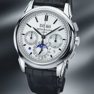 Patek Philippe Perpetual Calendar Chronograph 5270G-001 White gold Silver