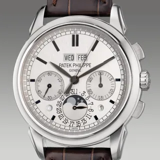 Patek Philippe Perpetual Calendar Chronograph 5270G-001 White gold Silver