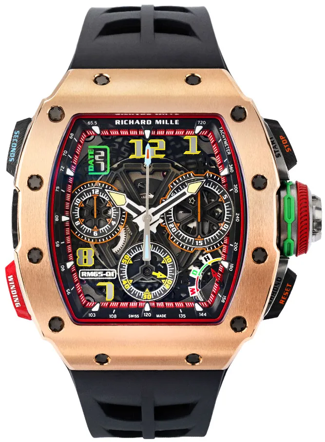 Richard Mille RM 65-01 RM65-01 50mm Rose gold Skeletonized