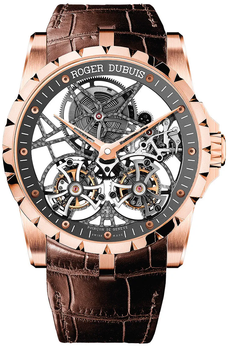 Roger Dubuis Excalibur RDDBEX0395 45mm Rose gold Transparent