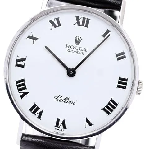 Rolex Cellini 3833 31mm White gold White