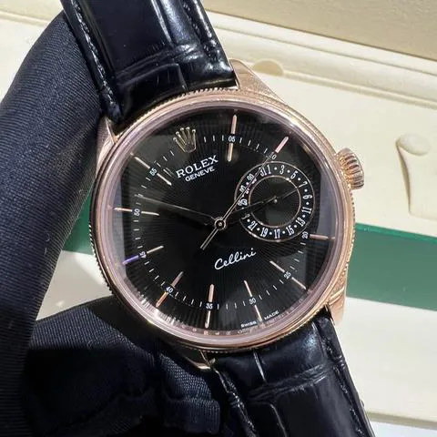 Rolex Cellini 50515-0010 39mm Rose gold Black