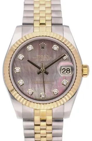 Rolex Datejust 31 178273 31mm Yellow gold and Stainless steel Mother-of-pearl