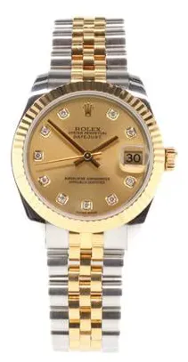 Rolex Datejust 31 178273 31mm Yellow gold and Stainless steel Champagne