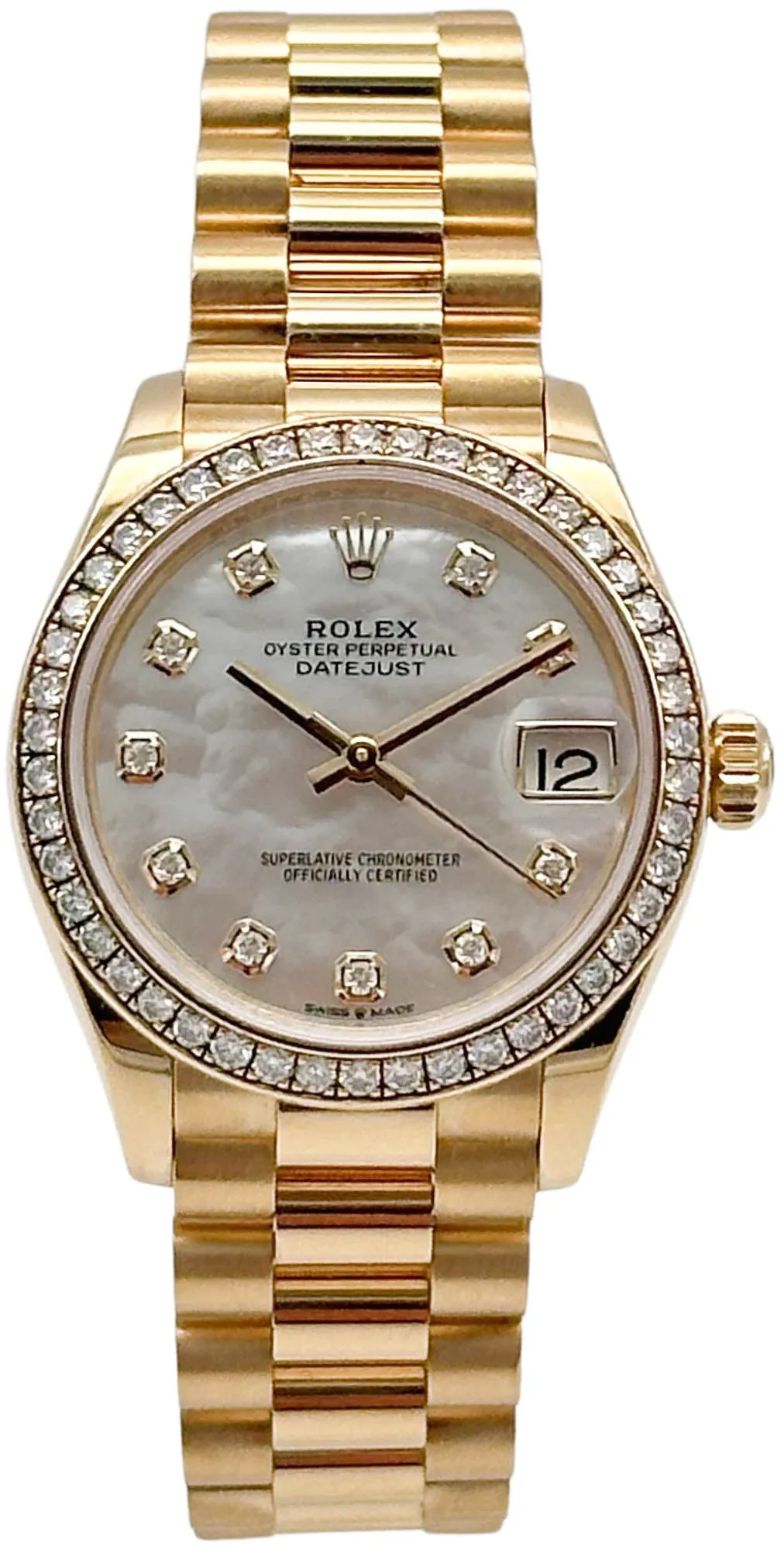 Rolex Datejust 31 278288RBR Yellow gold Mother-of-pearl