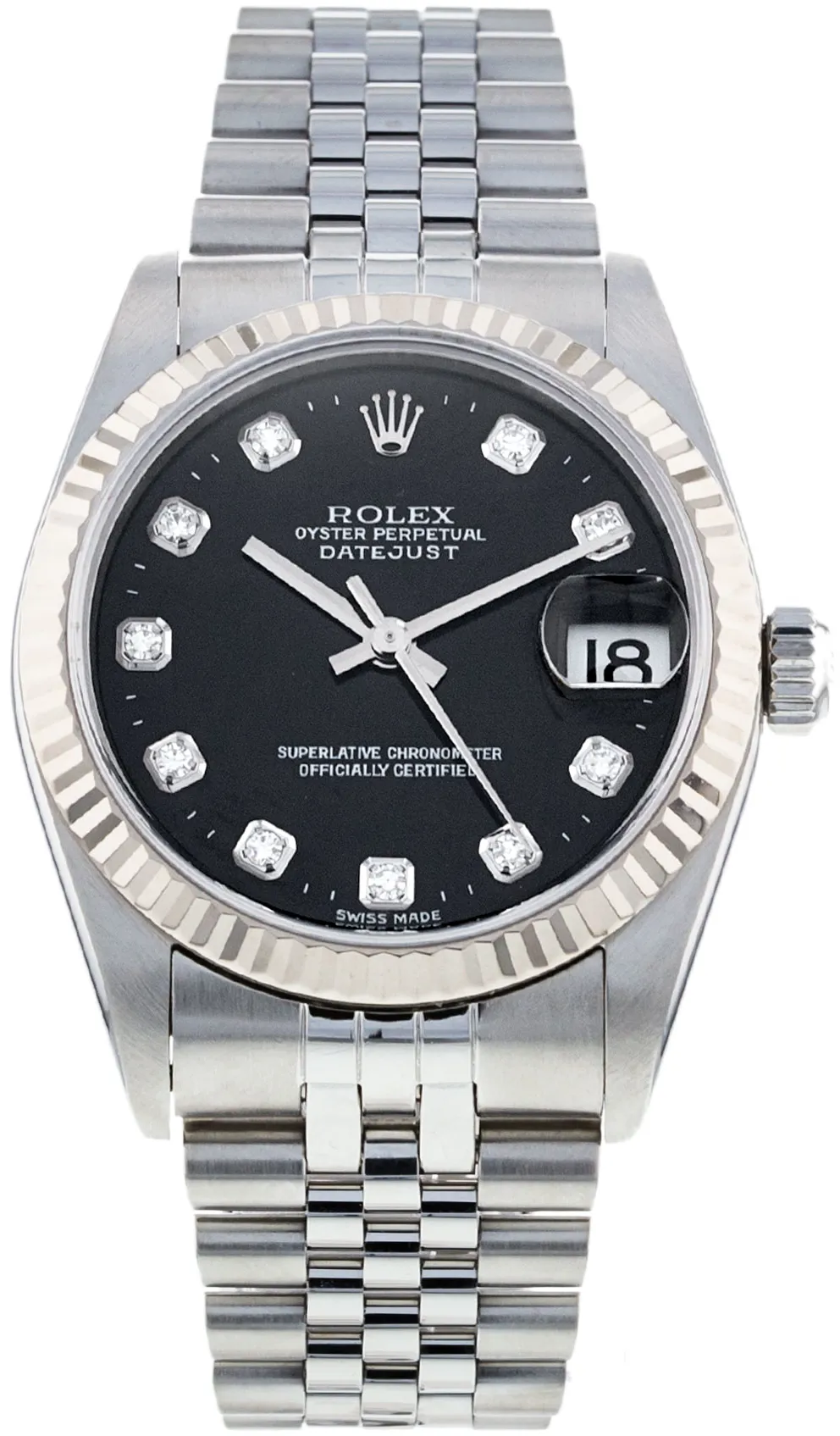 Rolex Datejust 31 78274 31mm White gold and Stainless steel Black