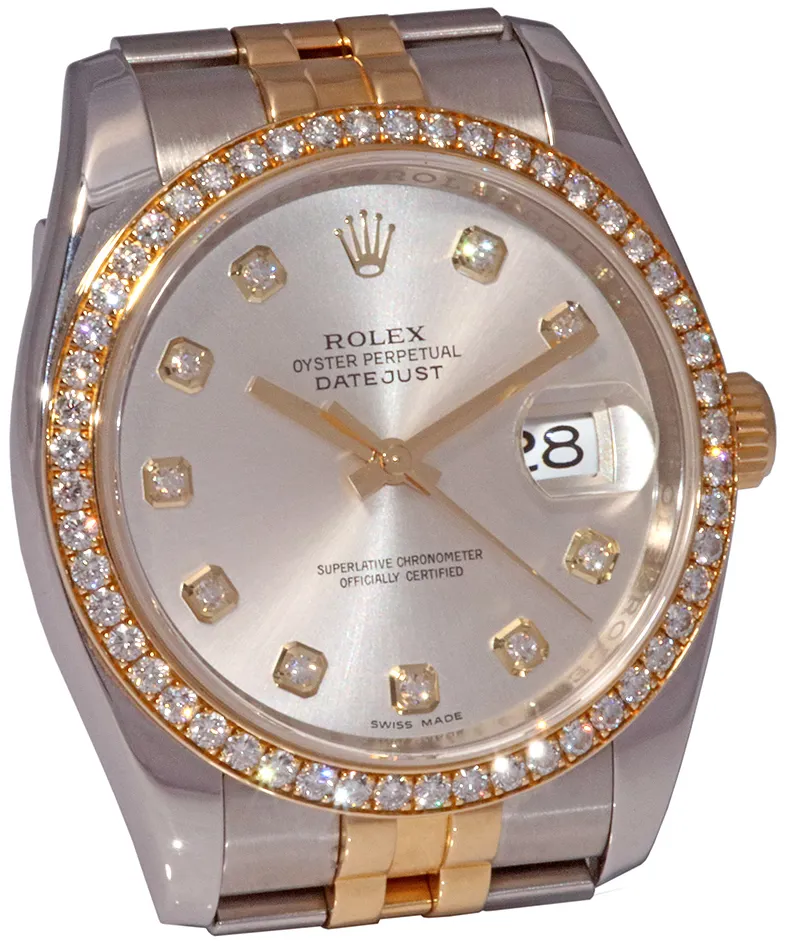 Rolex Datejust 36 116243 36mm Yellow gold and Stainless steel Silver 3