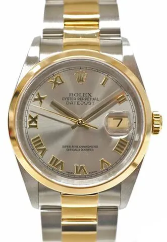 Rolex Datejust 36 16203 36mm Yellow gold and Stainless steel Gray