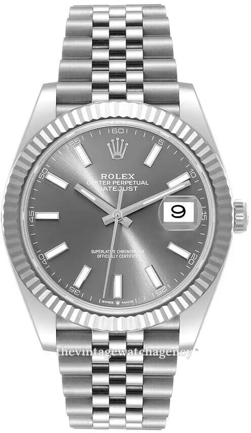 Rolex Datejust 41 126334-0014 41mm White gold and Oystersteel Gray