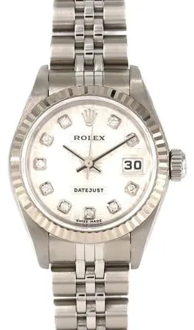 Rolex Datejust 79174G 26mm White gold Silver