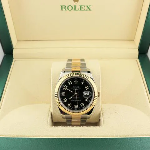 Rolex Datejust II 116333 41mm Yellow gold and Stainless steel Black