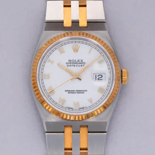 Rolex Datejust Oysterquartz 17013 Stainless steel and 18k yellow gold White