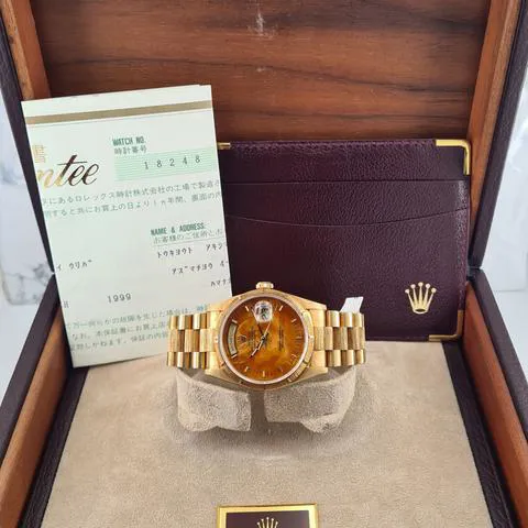 Rolex Day-Date 36 18248 36mm Yellow gold Brown 9