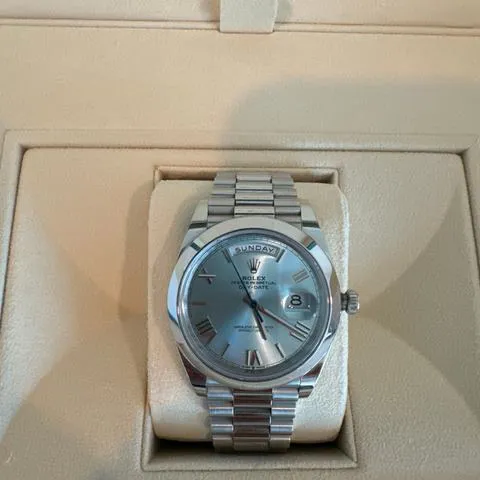 Rolex Day-Date 40 228206 40mm Platinum Blue 6