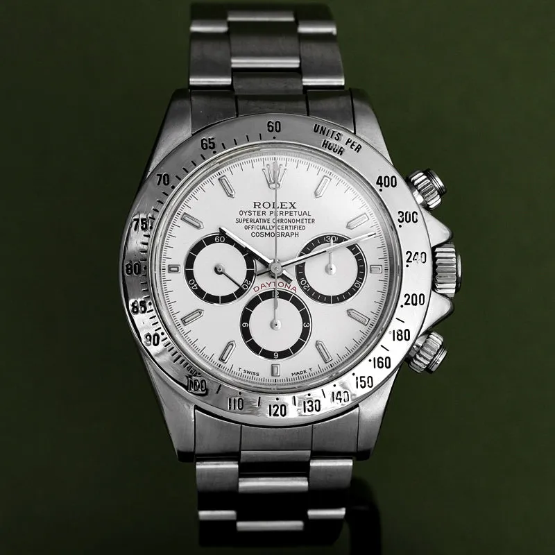 Rolex Daytona 16520 40mm Stainless steel White