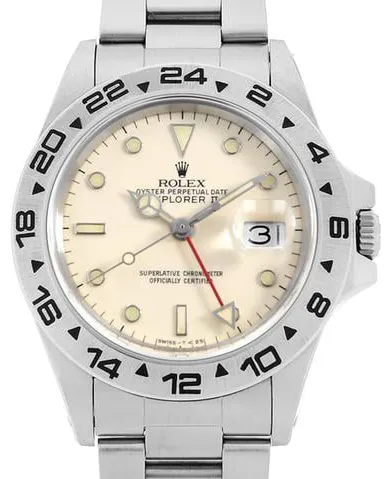 Rolex Explorer II 16550 40mm Stainless steel Ivory