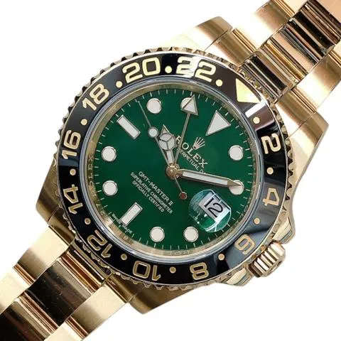 Rolex GMT-Master II 116718LN 40mm Yellow gold Green