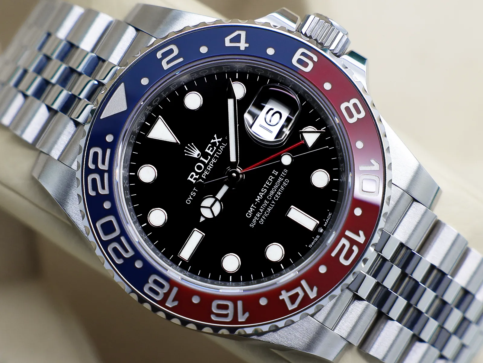 Rolex GMT-Master II 126710BLRO 40mm Black and Luminous