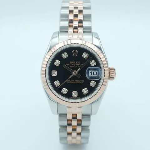 Rolex Lady-Datejust 179171 26mm Yellow gold and Stainless steel Black 3