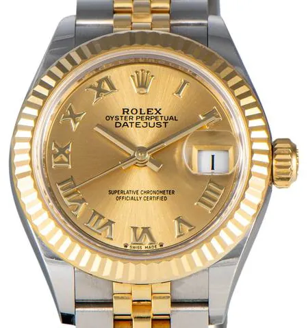 Rolex Lady-Datejust 279173 28mm Yellow gold and Stainless steel Champagne