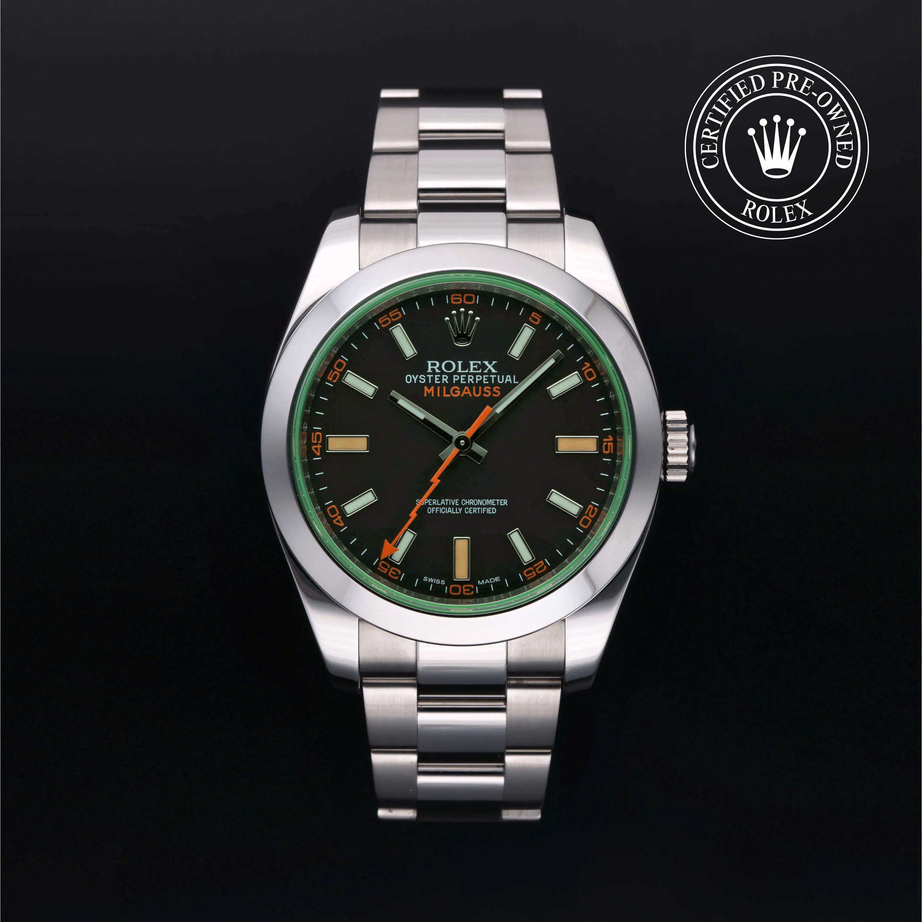 Rolex Milgauss 116400GV-0001 40mm Oystersteel Black