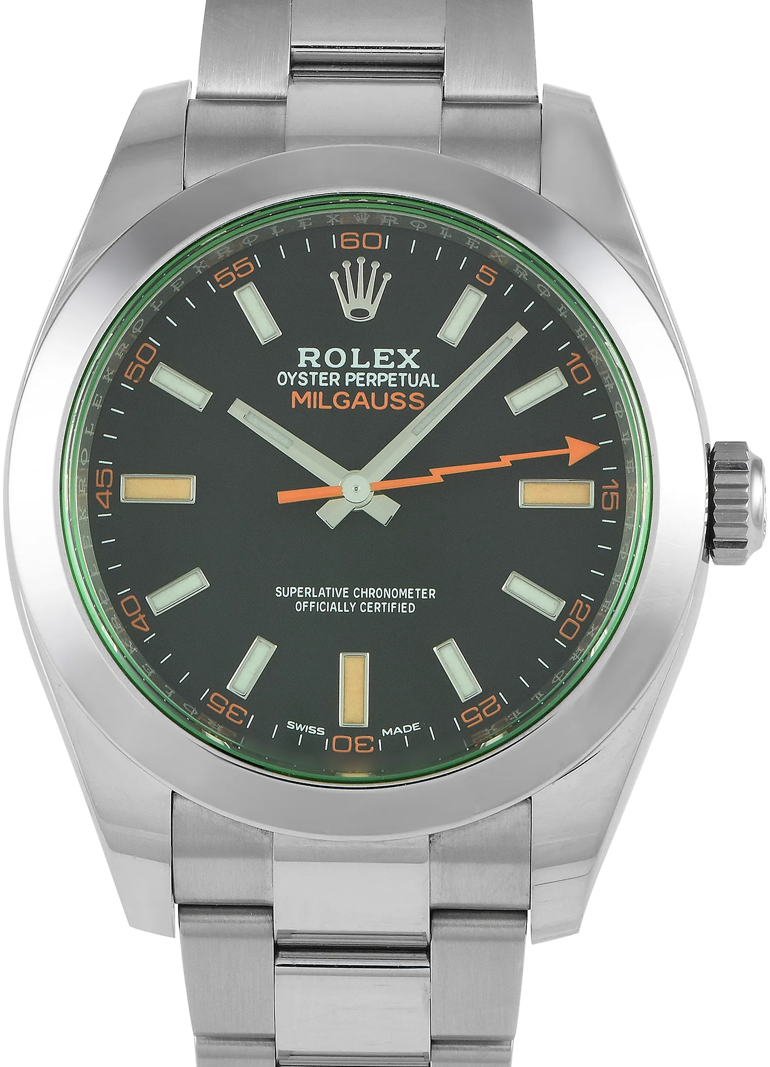 Rolex Milgauss 116400GV 40mm Stainless steel Green