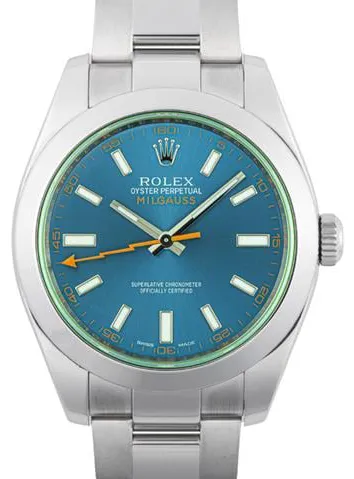 Rolex Milgauss 116400GV 40mm Stainless steel Blue