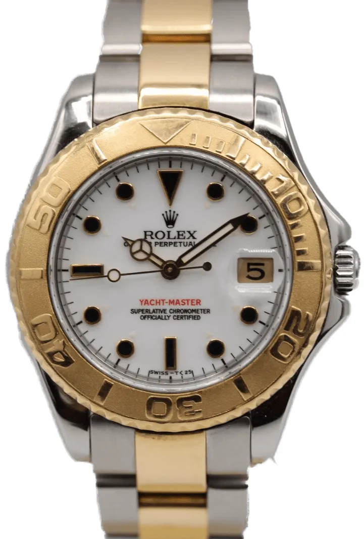 Rolex Yacht-Master 168623 35mm Yellow gold and Stainless steel White