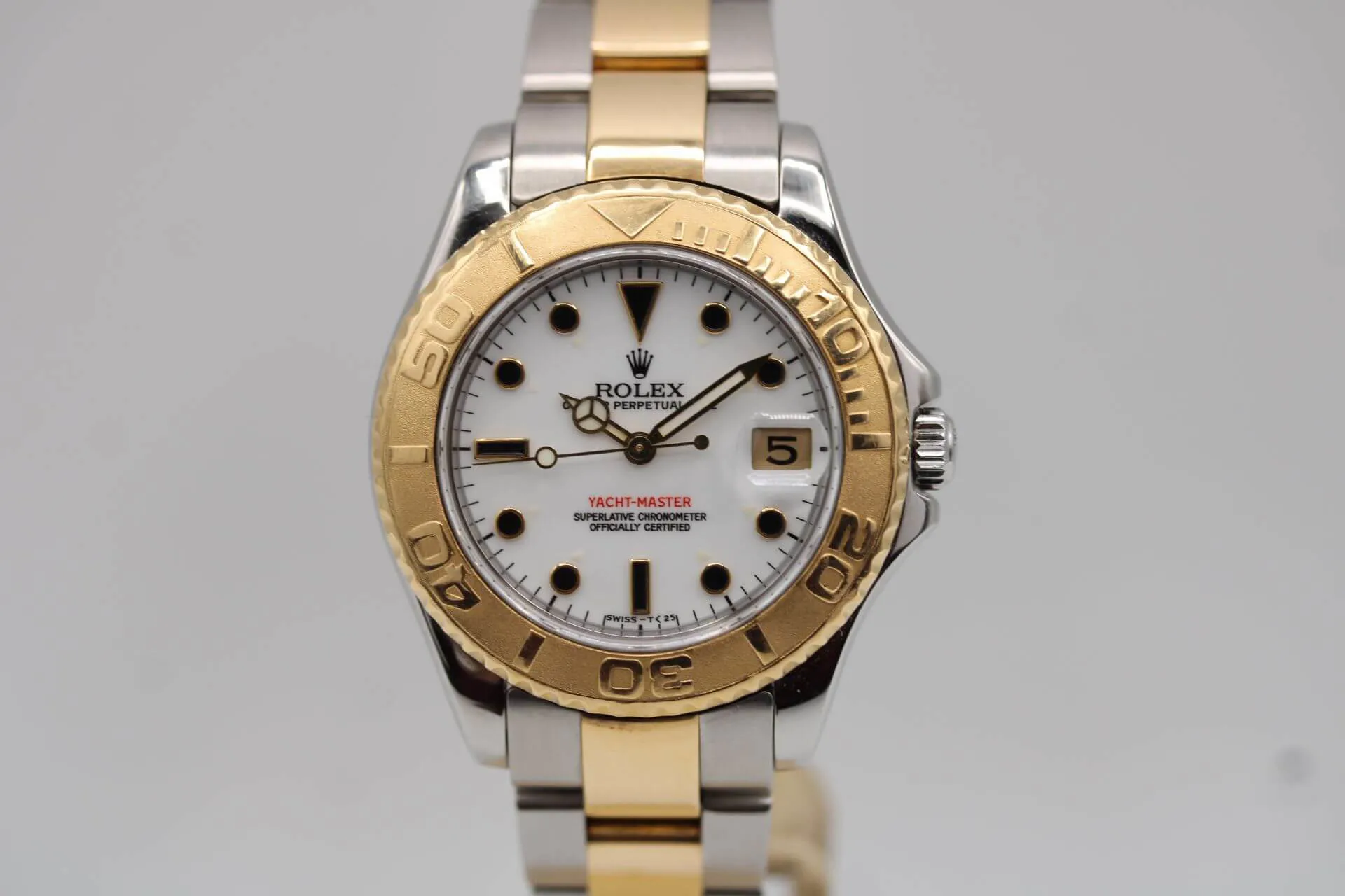 Rolex Yacht-Master 168623 35mm Yellow gold and Stainless steel White 1