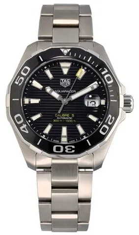 TAG Heuer Aquaracer WAY201A 43mm Stainless steel Black